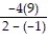 Perform the indicated operation. -  A)  -36 B)  -12 C)  36 D)  12