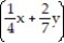 Evaluate the expression, given x = -2, y = 3, and a = -4. -    A)    B)    C)    D)   