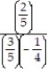 Write a numerical expression for the phrase and simplify it. -The product of   and   , divided by -   . A)    ; -   B)    ; -   C)    ; -   D)    ; -  