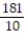 <strong>Write the mixed number as an improper fraction. -18 </strong> A) B) C) D)