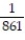 Choose the one alternative that best completes the statement or answers the question. Write the decimal as a fraction. Do not write in lowest terms. -8.61 A)    B)    C)    D)   