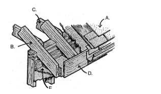 Parts of the roof: -B ____________  