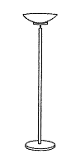 <strong>Match the following: -? </strong> A) Wall washer B) Pendant C) Shaded lamp D) Torchere E) Sconce F) Canopy
