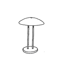 <strong>Match the following: - </strong> A) Wall washer B) Pendant C) Shaded lamp D) Torchere E) Sconce F) Canopy
