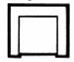 Which of the following symbols best illustrates a dining room chair? A)    B)  ?   C)  ?   D)  none of the above