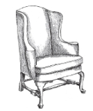 <strong>Match the following types of furniture: -Tuxedo sofa</strong> A) B) C) D) E) F) ? G) H) ? I) J)