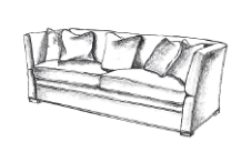 <strong>Match the following types of furniture: -Lawson sofa</strong> A) B) C) D) E) F) ? G) H) ? I) J)