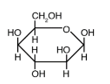  The structure below shows a Fischer projection of D-Idose.   Which of the structures below represents  \beta -D-Idopyranose? A)    B)    C)    D)    E)    