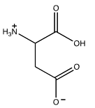 Which of the following structures shows the prevalent form of glutamic acid at pH 3? A.   B.    C.   D.   A)  a B)  b C)  c D)  d E)  none of the above 