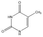 Which of the following bases is not present in RNA? A)    B)    C)    D)    E)   