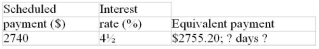 Calculate the missing value:  