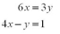 Use the graphical method to solve the following pair of equations.  
