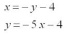 Solve the following set of equations graphically:  <div style=padding-top: 35px> 