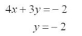 Solve the following set of equations graphically:  <div style=padding-top: 35px> 