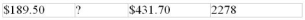 Calculate the missing quantity in the following problems to four-figure accuracy:    