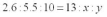 Solve the proportion:   A)  50; 27.5 B)  5.5; 20 C)  27.5; 50 D)  11; 20 E)  26; 11