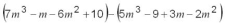 Simplify and collect like terms: