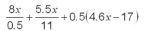 Simplify and collect like terms: