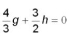 Solve the following pair of equations. Verify your solution. g - h = 17   