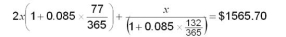 Solve for x to five-figure accuracy:  