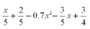 Simplify and collect like terms:   A)    B)    C)    D)    E)   