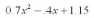 Simplify and collect like terms:   A)    B)    C)    D)    E)   