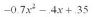Simplify and collect like terms:   A)    B)    C)    D)    E)   