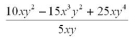 Simplify and collect like terms:   A)    B)    C)    D)    E)   