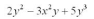 Simplify and collect like terms:   A)    B)    C)    D)    E)   