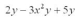 Simplify and collect like terms:   A)    B)    C)    D)    E)   