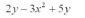 Simplify and collect like terms:   A)    B)    C)    D)    E)   