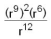   = A)  r<sup>5</sup> B)    C)  r<sup>12</sup> D)  r<sup>2</sup> E)  r<sup>36</sup>