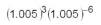 Evaluate to six-figure accuracy:  