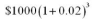 Evaluate the following correct to the cent: