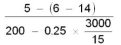 Evaluate   = A)  0.1267 B)  0.052 C)  0.0867 D)  0.076 E)  -0.07667