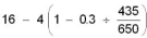 Evaluate   = A)  6.621 B)  17.379 C)  13.793 D)  10.207 E)  12.803