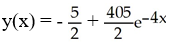 Solve the initial-value problem   + 4y = 10, y(0)  = 200. A)    B)    C)    D)    E)   