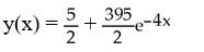 Solve the initial-value problem   + 4y = 10, y(0)  = 200. A)    B)    C)    D)    E)   