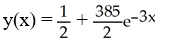 Solve the initial-value problem   + 4y = 10, y(0)  = 200. A)    B)    C)    D)    E)   