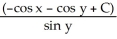 Find the general solution of the differential equation   =   . A)  y =   B)  y =   C)  y =   D)  y =   E)  y =  