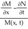 The nonexact differential equation M (t, x)) dt + N(t, x) dx = 0 has an integration factor that depends only upon x, if the quantity   is independent of t.