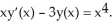 Find a general solution to the first order linear differential equation   A)  y(x)  =   +   + C B)  y(x)  =   + C   C)  y(x)  =   + C   D)  y(x)  =   + C   E)  y(x)  =   +  