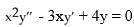 Verify that y =   is a solution of the equation   , and find the general solution of this equation A)  y = A   + B   B)  y = A   + B   ln x C)  y = A   + Bx D)  y = A   + B E)  y = A   + Bx  