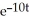 Find a homogeneous linear second-order differential equation with constant coefficient having general solution y =     +   t   . A)    + 20   - 100y = 0 B)    + 20   + 100y = 0 C)    - 20   + 100y = 0 D)    - 20   - 100y = 0 E)    + 10   + 100y = 0