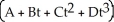 <strong>Find the general solution of the differential equation + 4 + 6 +4 + y = 0.</strong> A) y = B) y = A + B + Ct + Dt C) y = A + B + C + D D) y = E) y = A + B + C + D