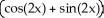 Find the general solution of the differential equation   + 4y = 0. A)  y = cos(2x)  + sin(2x)  B)  y = cos(-2x)  + sin(-2x)  C)  y =     D)  y =     E)  y =    