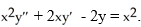 Find the general solution of the differential equation     A)  y =     +   x -   x B)  y =     +   x +     C)  y =     +   x +     D)  y =     +   x -   x E)  y =     +   x -    