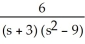  Calculate the Laplace transform of F(t)  = 2   sinh(3t) . A)    -   , s > 6 B)    -   , s > 0 C)    , s  \neq  -3 , 3 D)    +   , s > 0 E)    +   , s > 6 