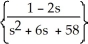 Find .     A)    sin(7t)  -2cos(7t)  B)      C)      D)      E)     