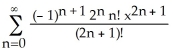 Solve the initial-value problem   + x   + y = 0, y(0)  = 0,   (0)  = 1 in the form of a power series in powers of x. A)  y =   B)  y =   C)  y =   D)  y =   E)  y =  